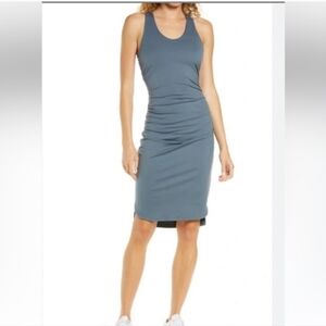 Zella Shirred Ruched Sides Stretchy Tank Dress Size XXL